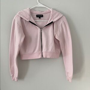 PrettyLittleThing Light Pink Fleece Hoodie